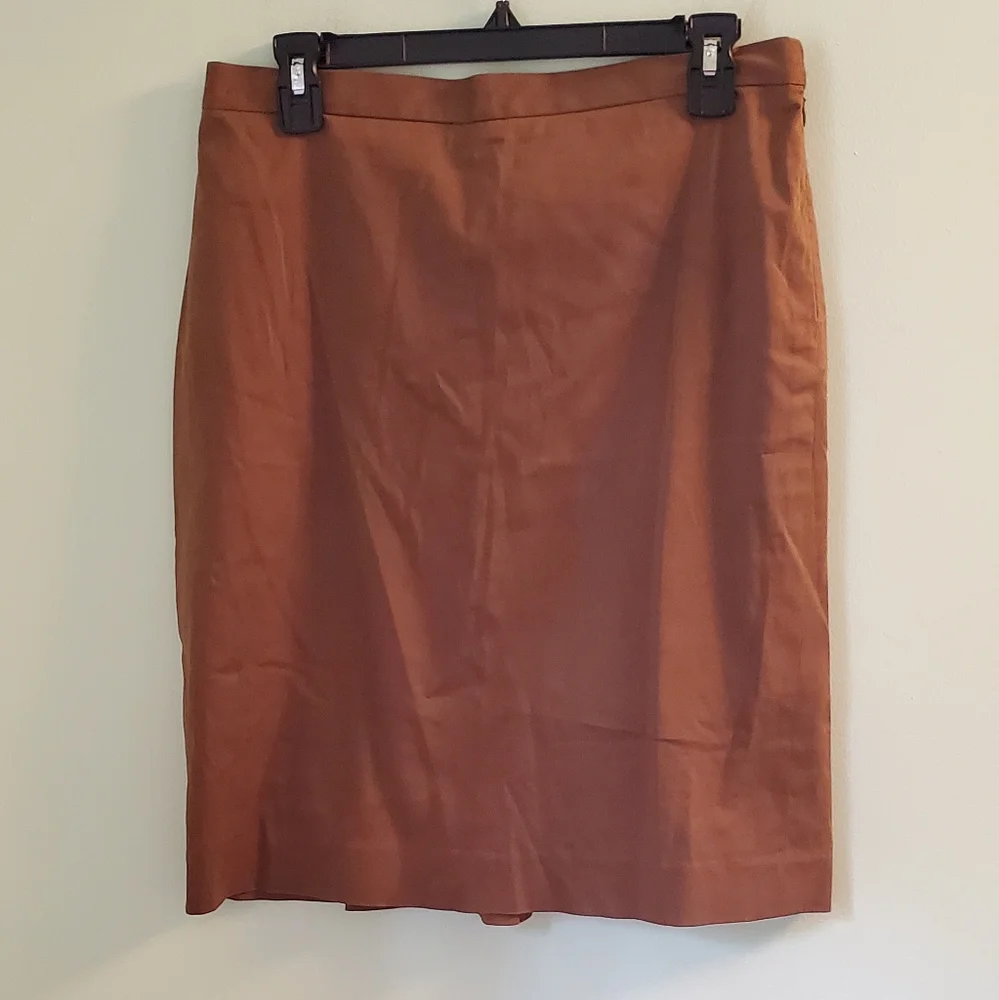 ❤️‍ Vintage Moschino Cheap Chic Brown Cotton Skirt 90s Designer Made in Italy